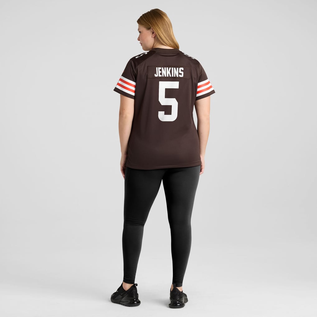 Women's Cleveland Browns Rayshawn Jenkins Nike Brown Team Game Jersey - Image 8