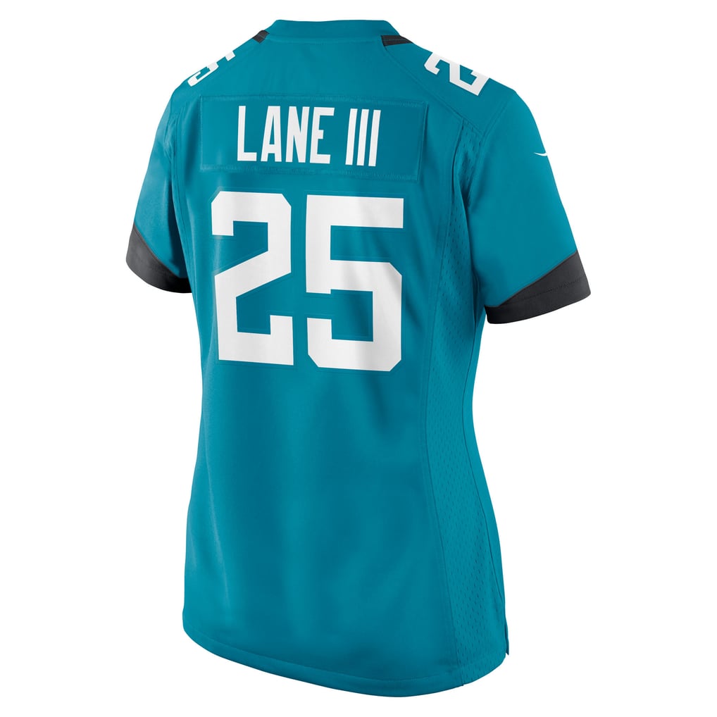 Women's Jacksonville Jaguars Rayuan Lane III Nike  Teal Team Game Jersey - Image 4