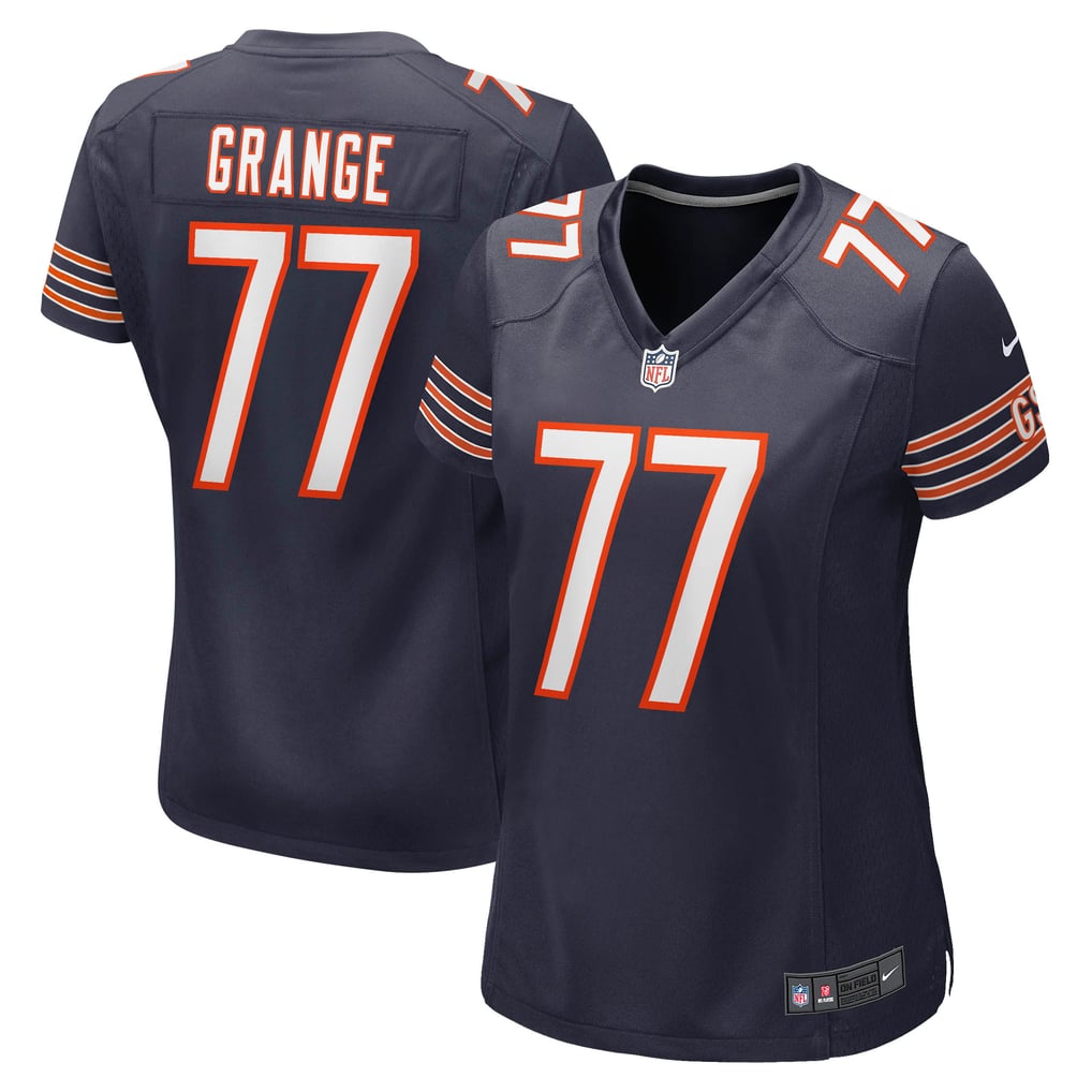 Women's Chicago Bears Red Grange Nike Navy Retired Player Jersey - Image 2