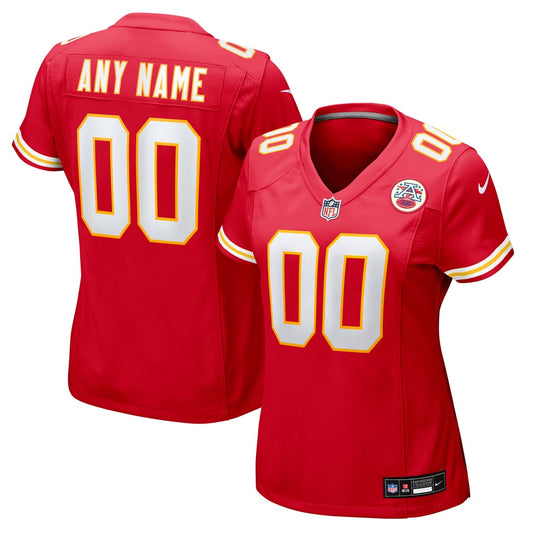 Women's Nike Red Kansas City Chiefs Custom Game Jersey - Image 1