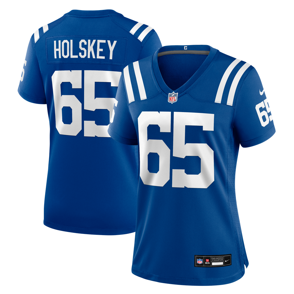 Women's Indianapolis Colts Reid Holskey Nike Royal Team Game Jersey - Image 1