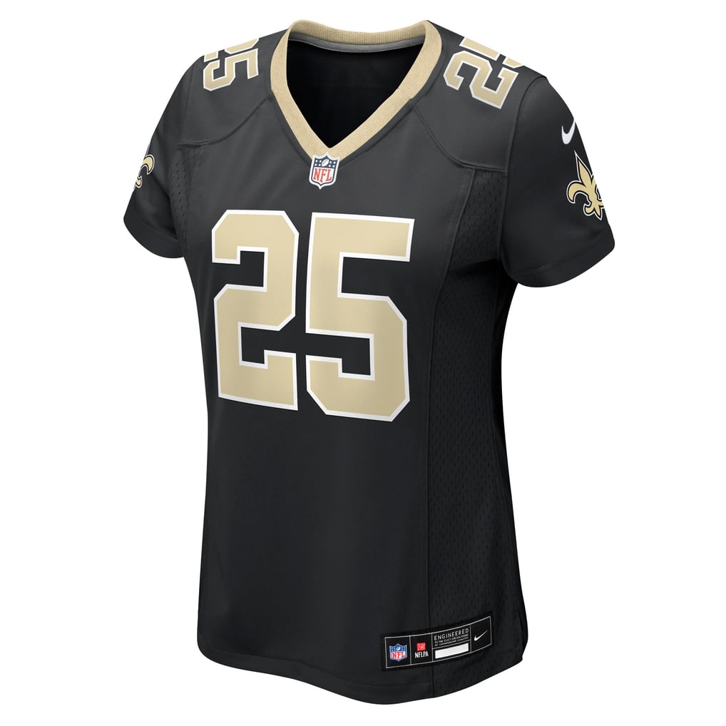 Women's New Orleans Saints Rejzohn Wright Nike  Black Team Game Jersey - Image 3