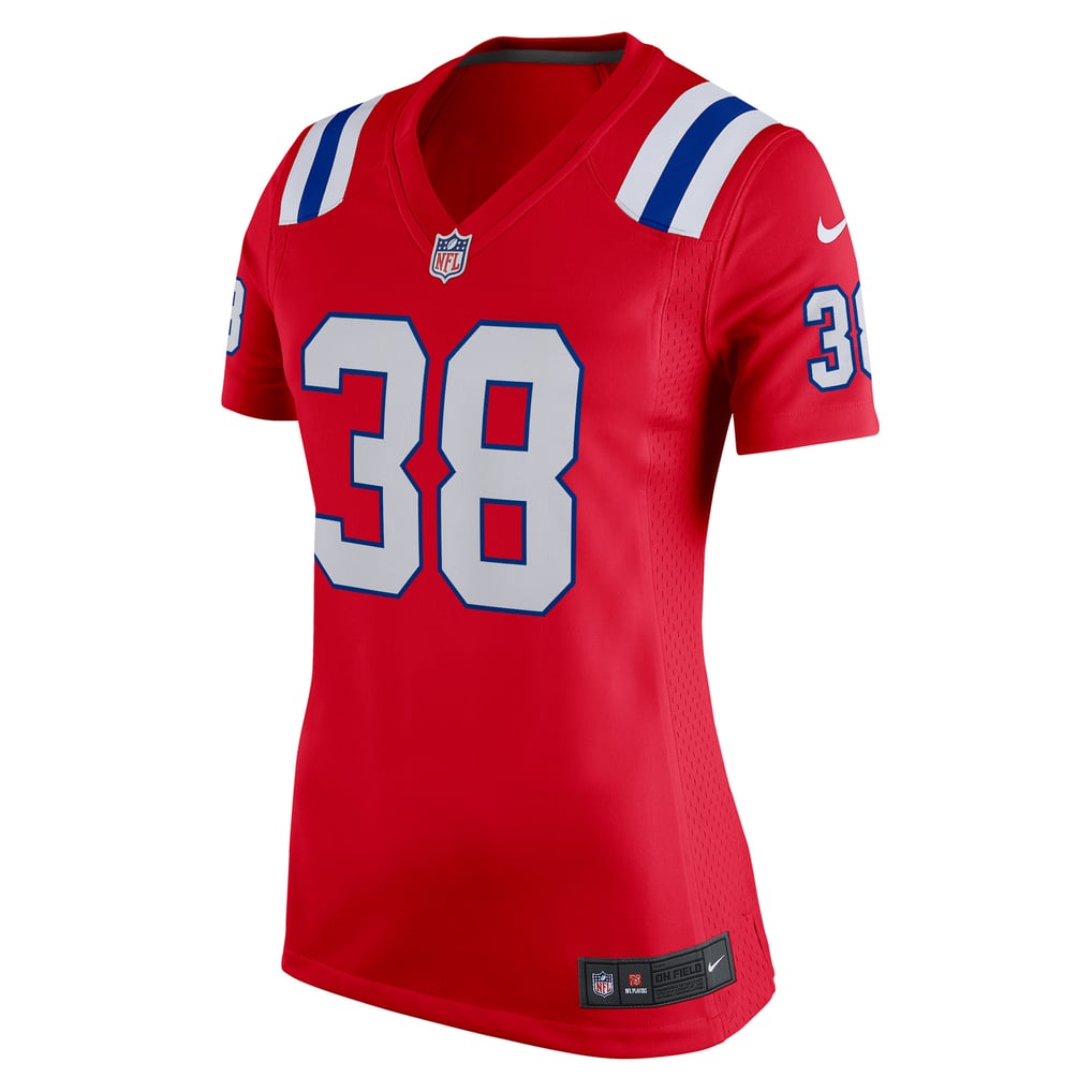 Women's New England Patriots Rhamondre Stevenson Nike Red  Team Game Jersey - Image 3