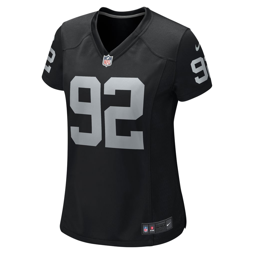 Women's Las Vegas Raiders Richard Seymour Nike Black Retired Player Game Jersey - Image 3