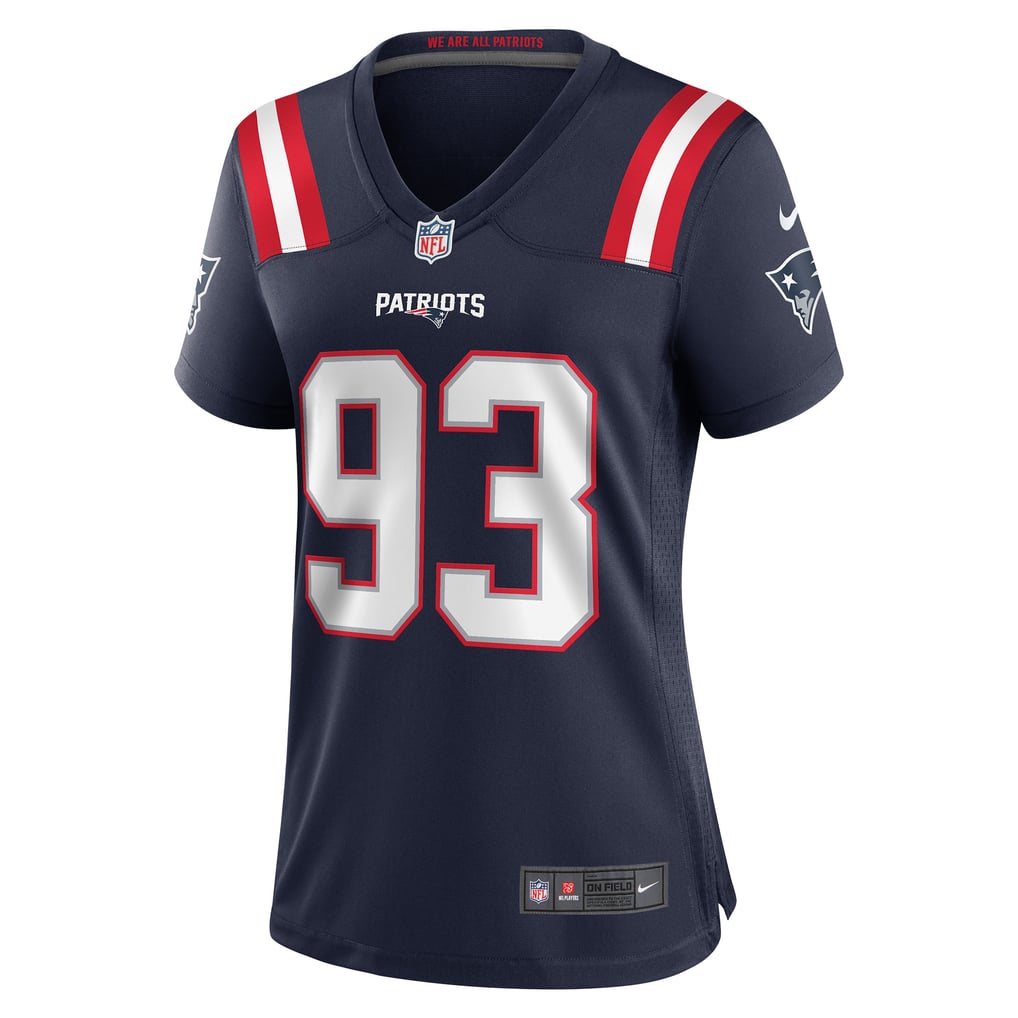 Women's New England Patriots Richard Seymour Nike Navy Retired Player Game Jersey - Image 3