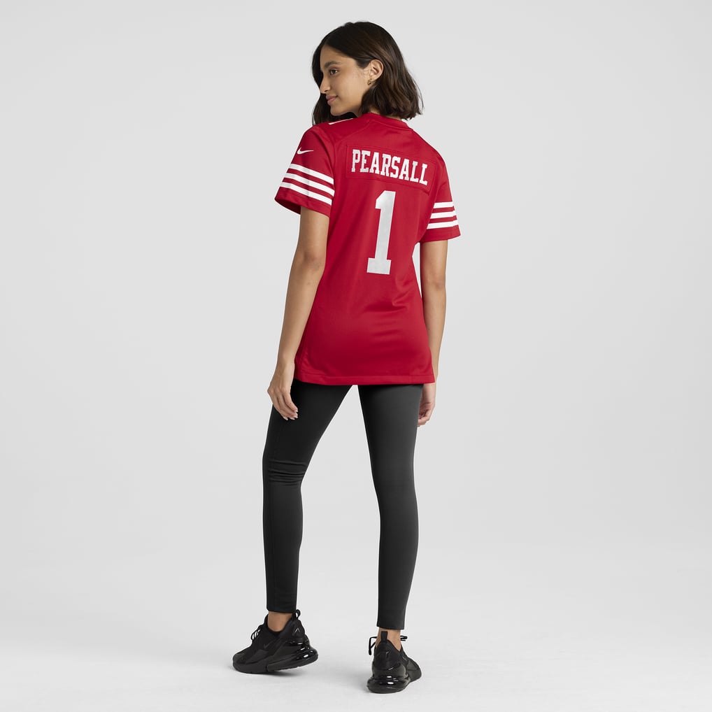 Women's San Francisco 49ers Ricky Pearsall Nike  Scarlet Team Game Jersey - Image 6