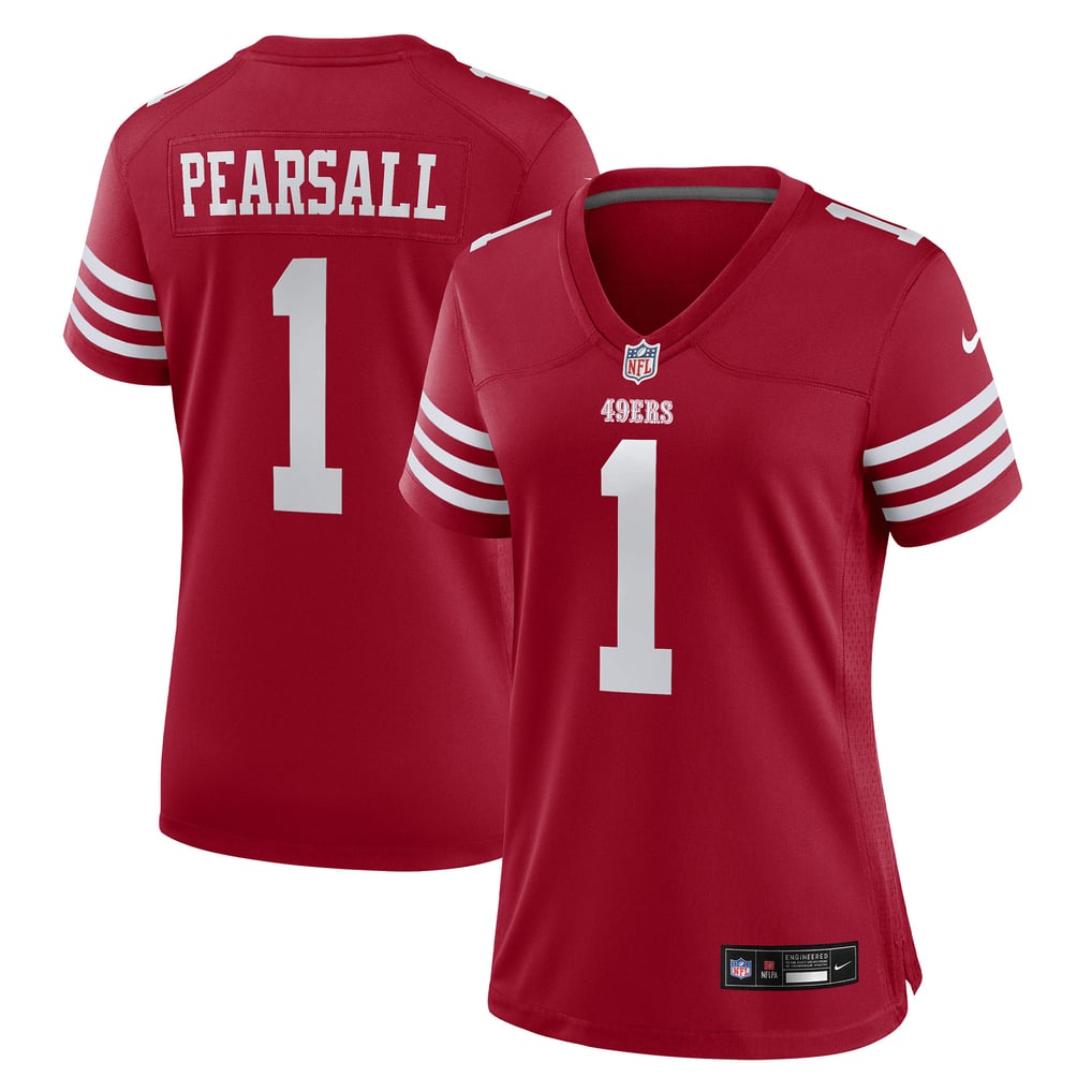 Women's San Francisco 49ers Ricky Pearsall Nike  Scarlet Team Game Jersey - Image 1