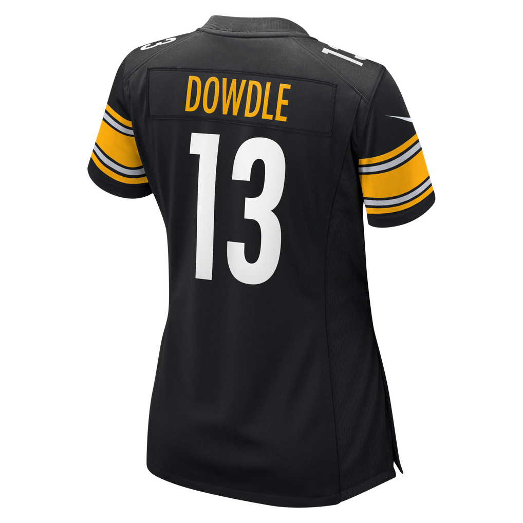Women's Pittsburgh Steelers Rico Dowdle Nike  Black Team Game Jersey - Image 4