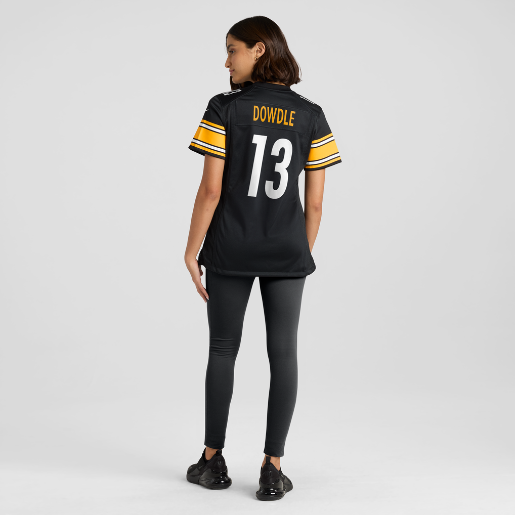 Women's Pittsburgh Steelers Rico Dowdle Nike  Black Team Game Jersey - Image 6