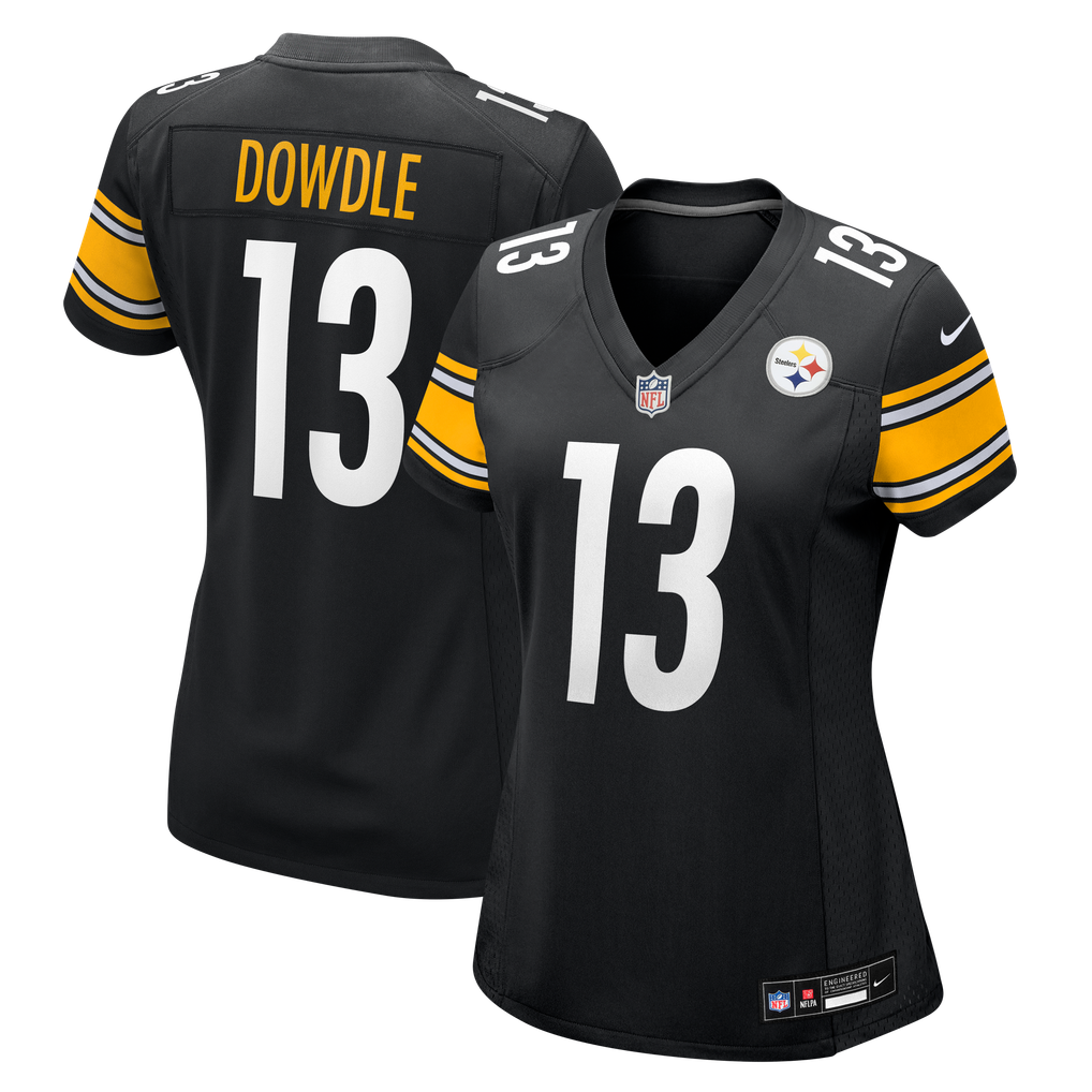 Women's Pittsburgh Steelers Rico Dowdle Nike  Black Team Game Jersey - Image 1