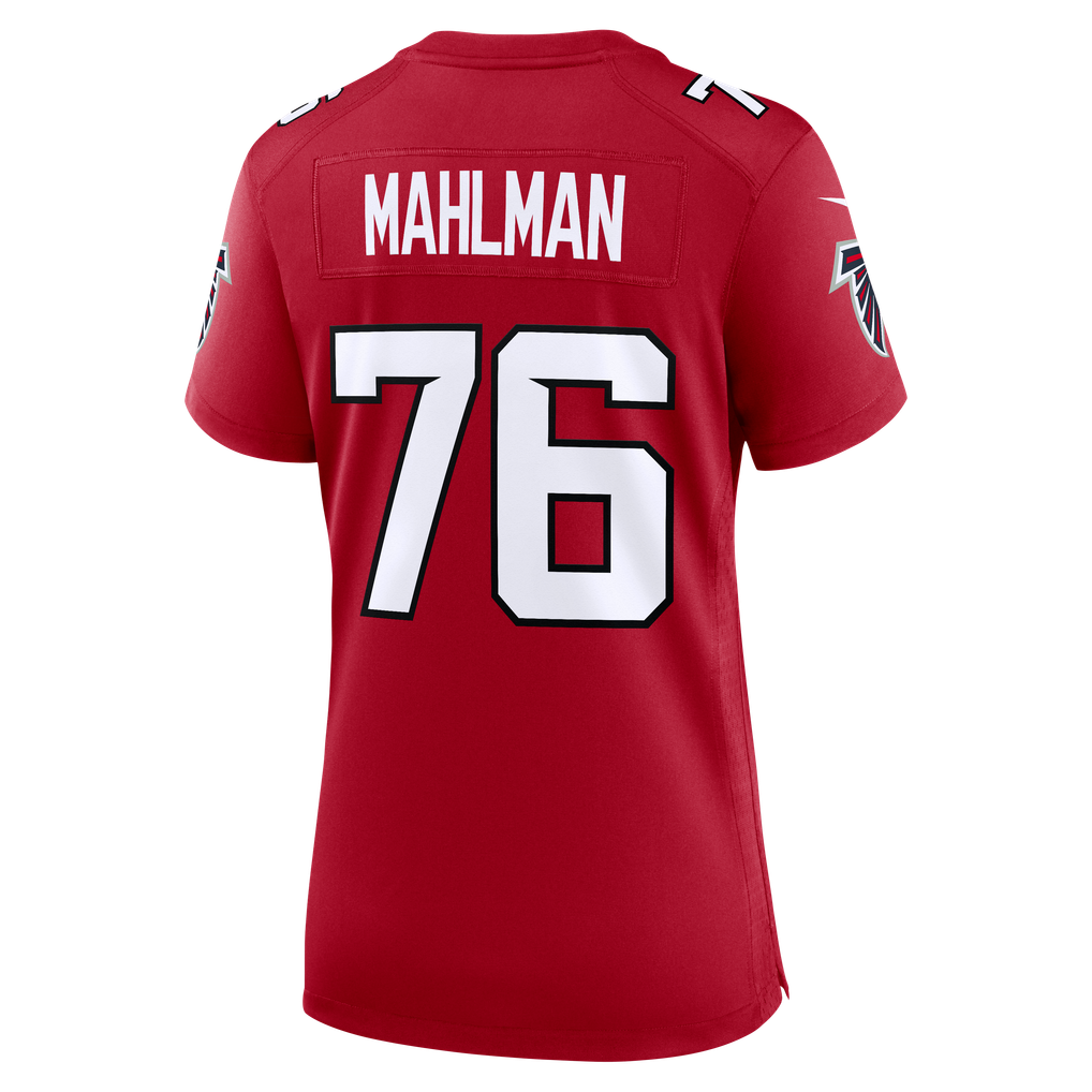 Women's Atlanta Falcons Riley Mahlman Nike Red Team Game Jersey