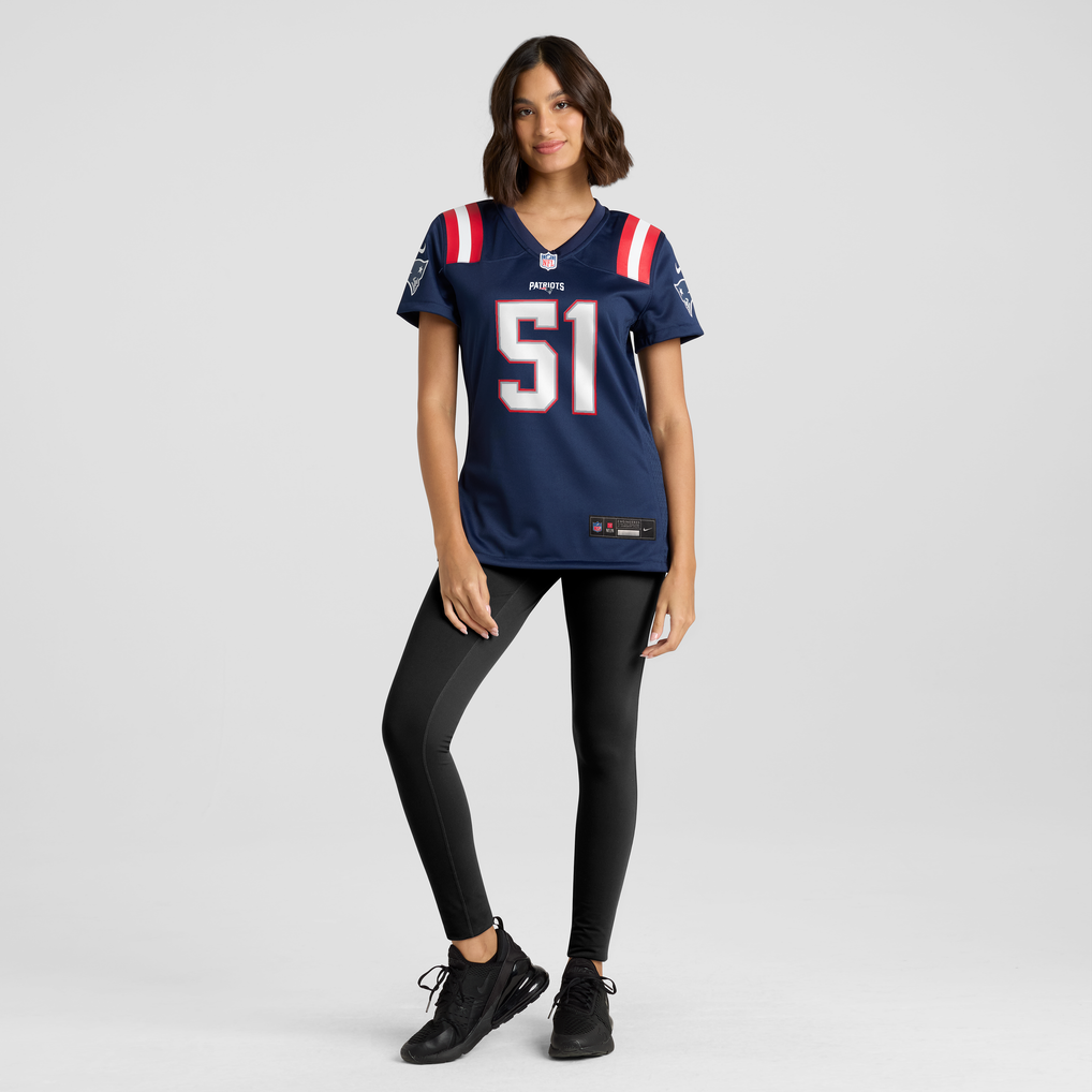 Women's New England Patriots Riley Wilson Nike Navy Team Game Jersey - Image 3