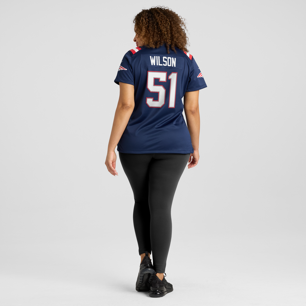Women's New England Patriots Riley Wilson Nike Navy Team Game Jersey - Image 6