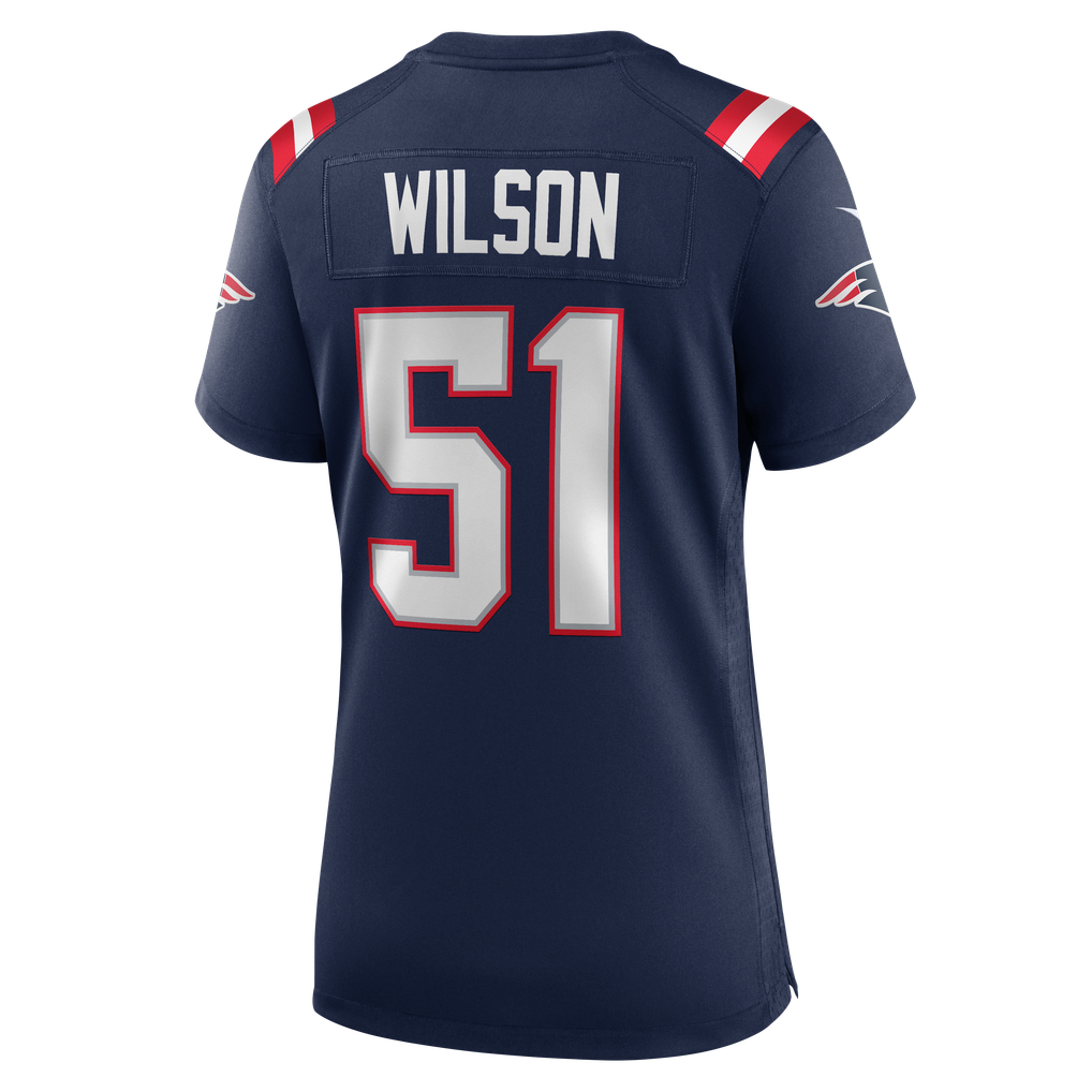 Women's New England Patriots Riley Wilson Nike Navy Team Game Jersey - Image 8