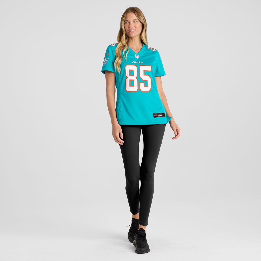 Women's Miami Dolphins River Cracraft Nike Aqua Game Player Jersey - Image 5