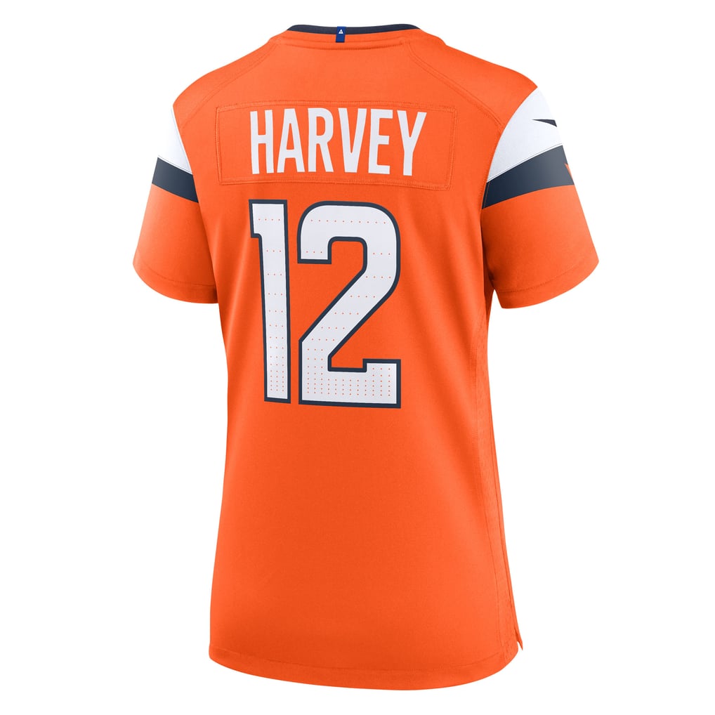 Women's Denver Broncos RJ Harvey Nike  Orange Team Game Jersey - Image 4