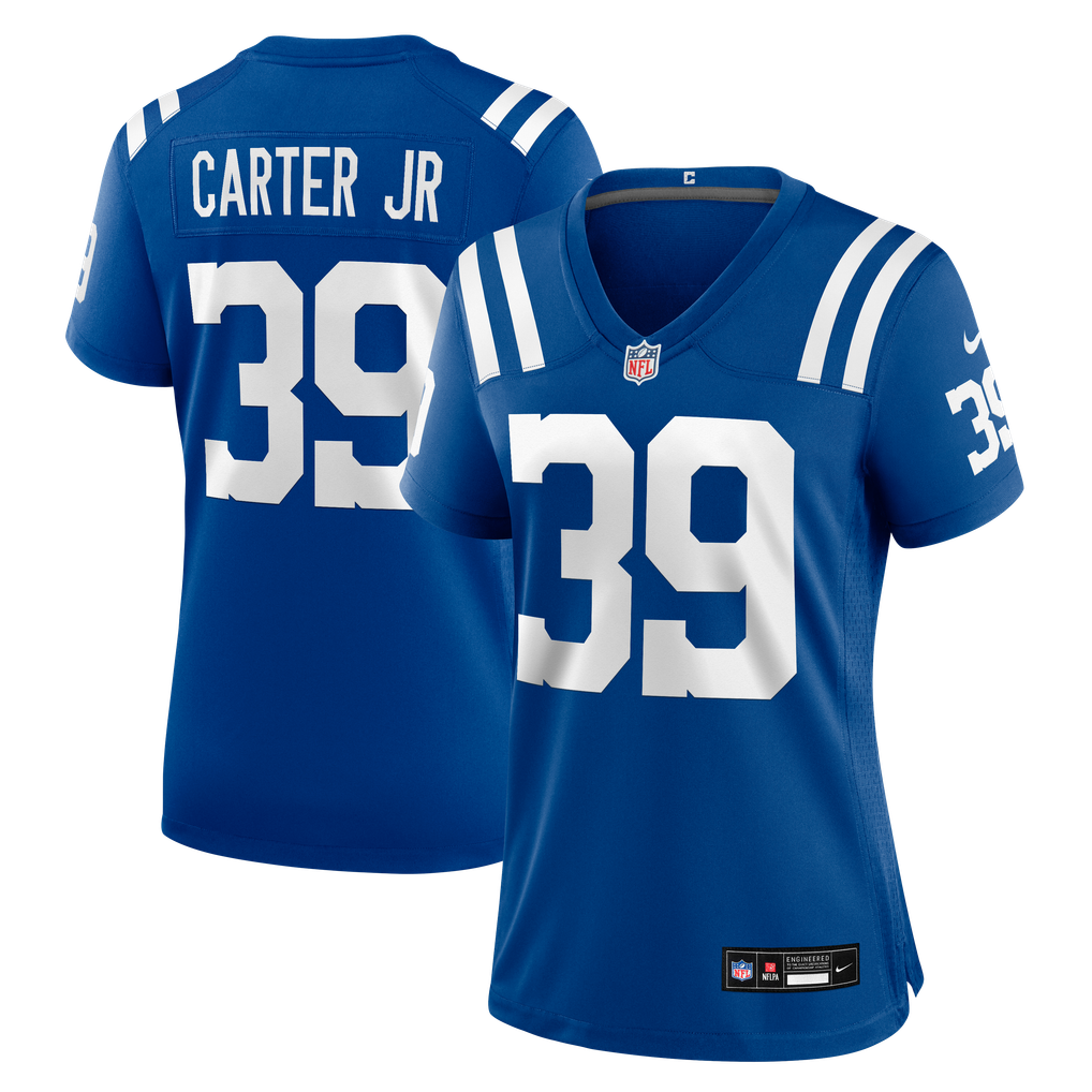 Women's Indianapolis Colts Rob Carter Jr. Nike Royal Team Game Jersey - Image 1