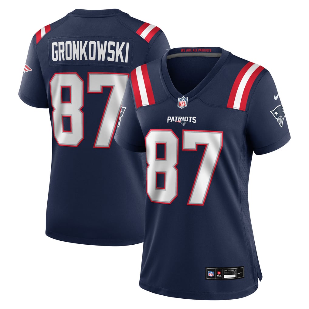 Women's New England Patriots Rob Gronkowski Nike  Navy Team Retired Player Game Jersey - Image 2
