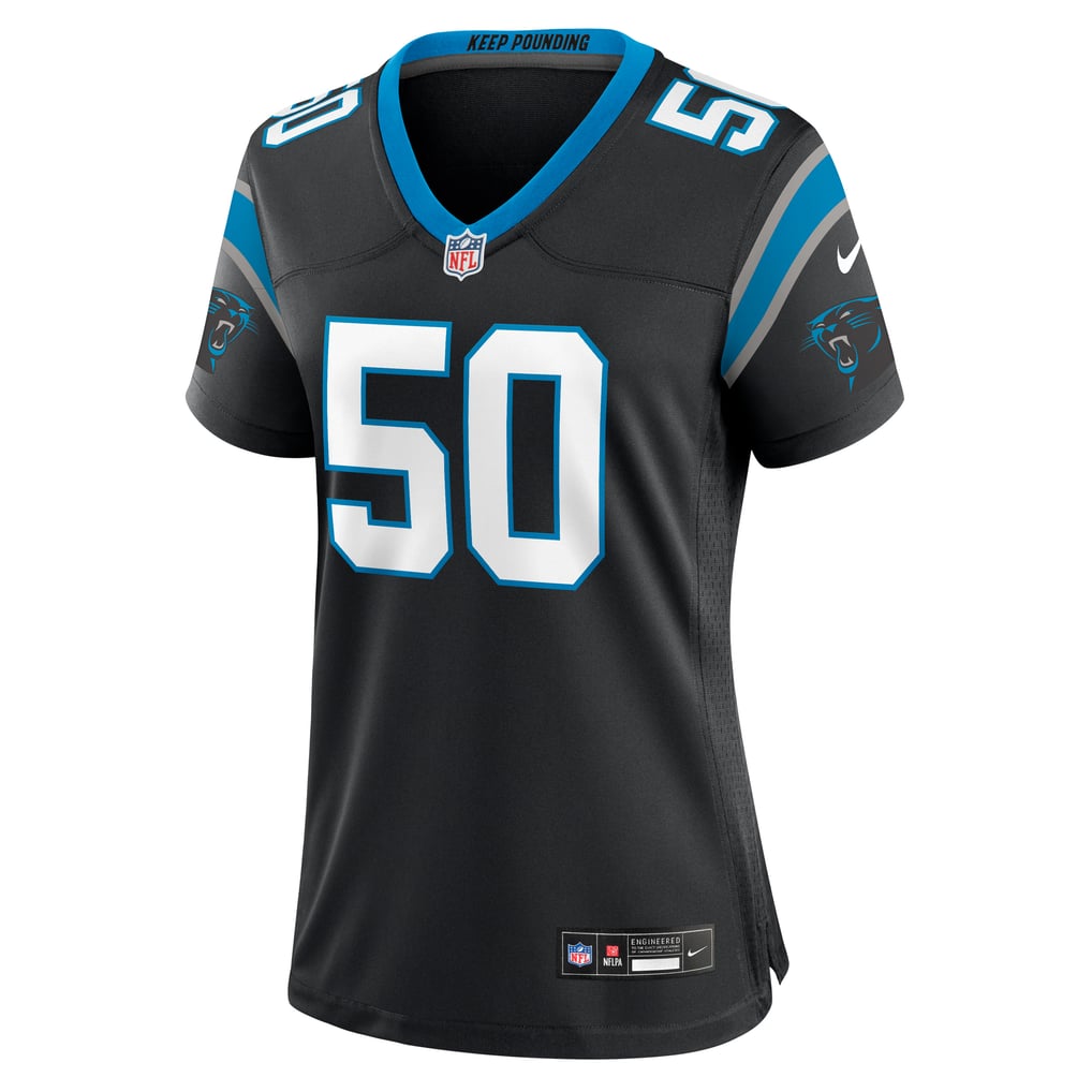 Women's Carolina Panthers Robert Hunt Nike Black Game Jersey - Image 3