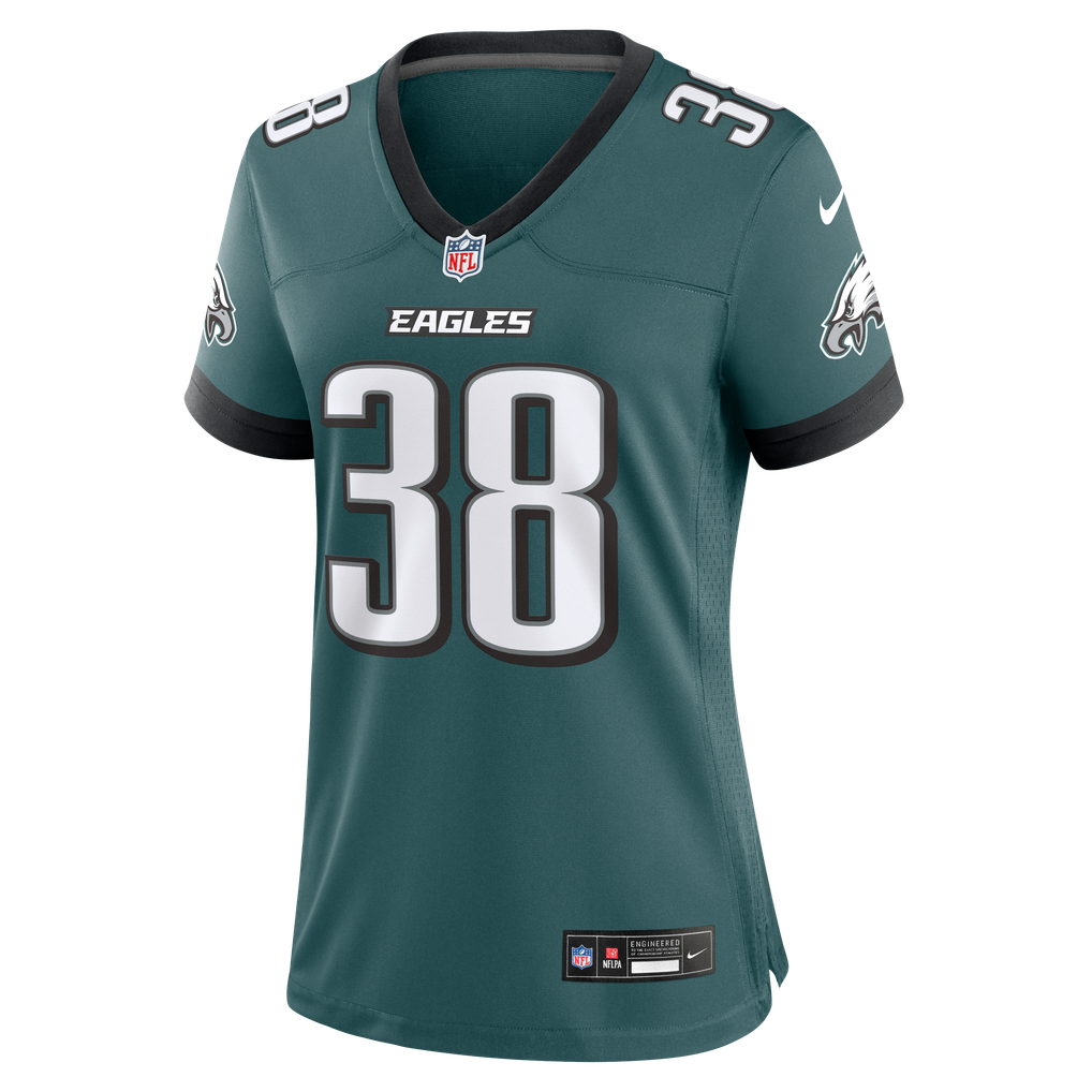 Women's Philadelphia Eagles Robert Longerbeam Nike Midnight Green Team Game Jersey - Image 3
