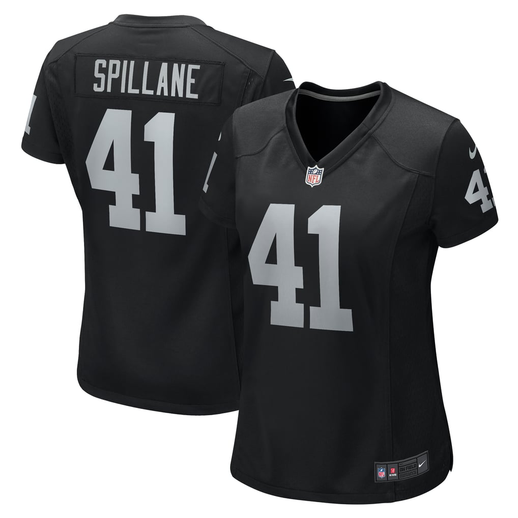 Women's Las Vegas Raiders Robert Spillane Nike Black Game Player Jersey - Image 2