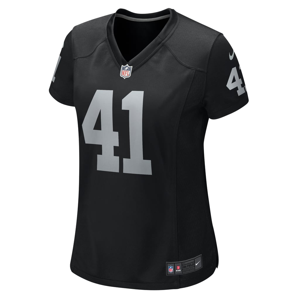Women's Las Vegas Raiders Robert Spillane Nike Black Game Player Jersey - Image 3