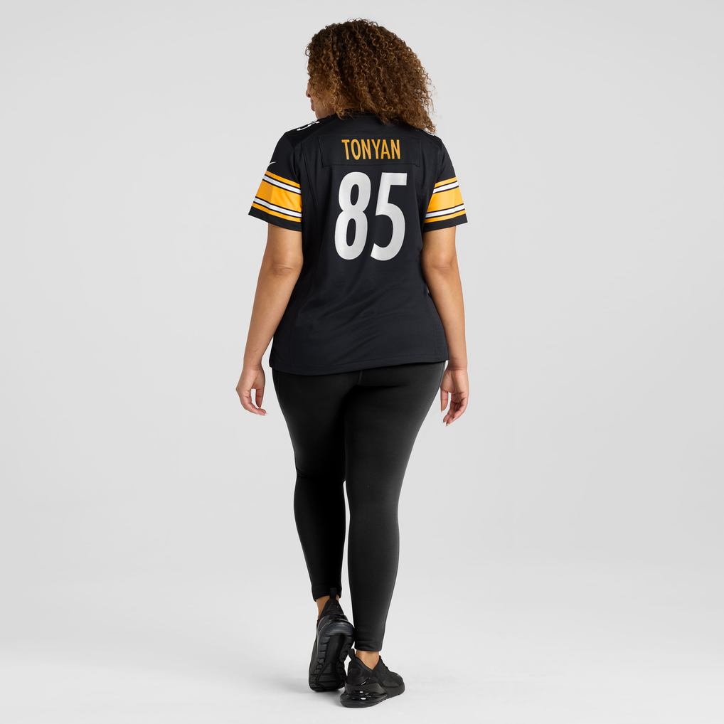 Women's Pittsburgh Steelers Robert Tonyan Nike Black Team Game Jersey - Image 6