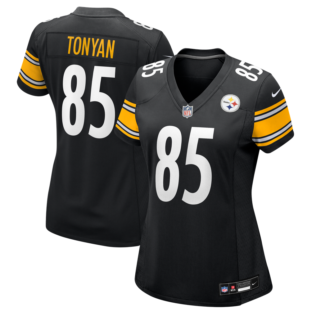 Women's Pittsburgh Steelers Robert Tonyan Nike Black Team Game Jersey - Image 1