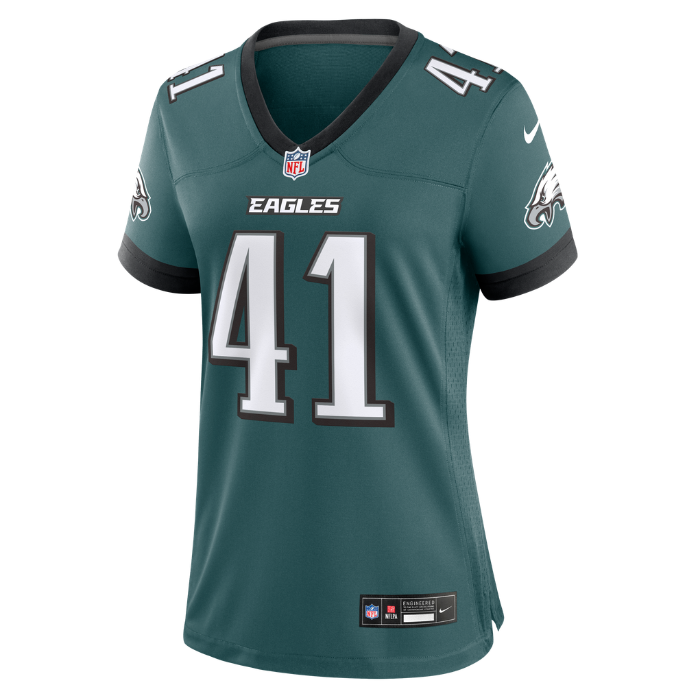 Women's Philadelphia Eagles Rocco Underwood Nike Midnight Green Team Game Jersey - Image 3