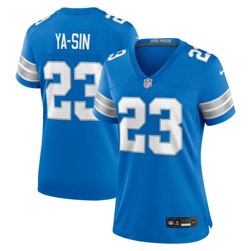 Women's Detroit Lions Rock Ya-Sin Nike  Blue Team Game Jersey - Image 1
