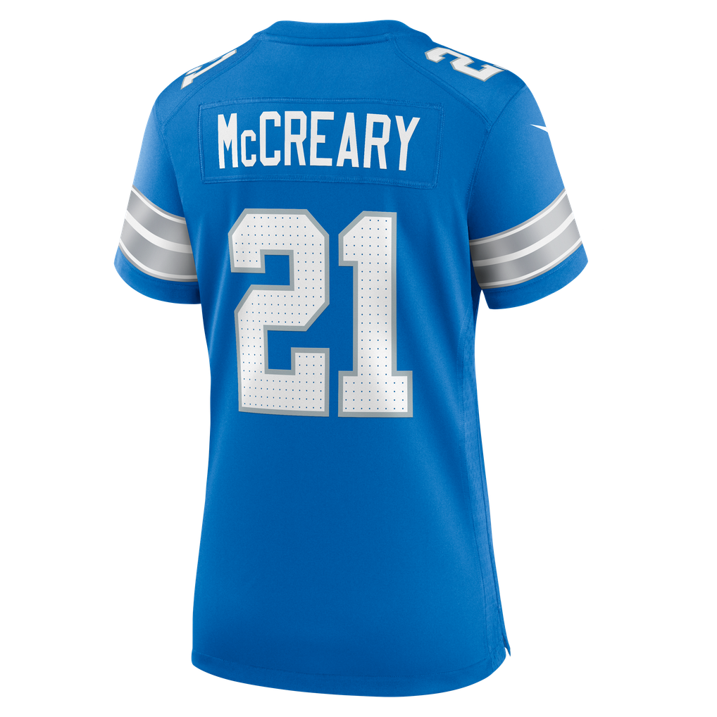 Women's Detroit Lions Roger McCreary Nike  Blue Team Game Jersey - Image 4