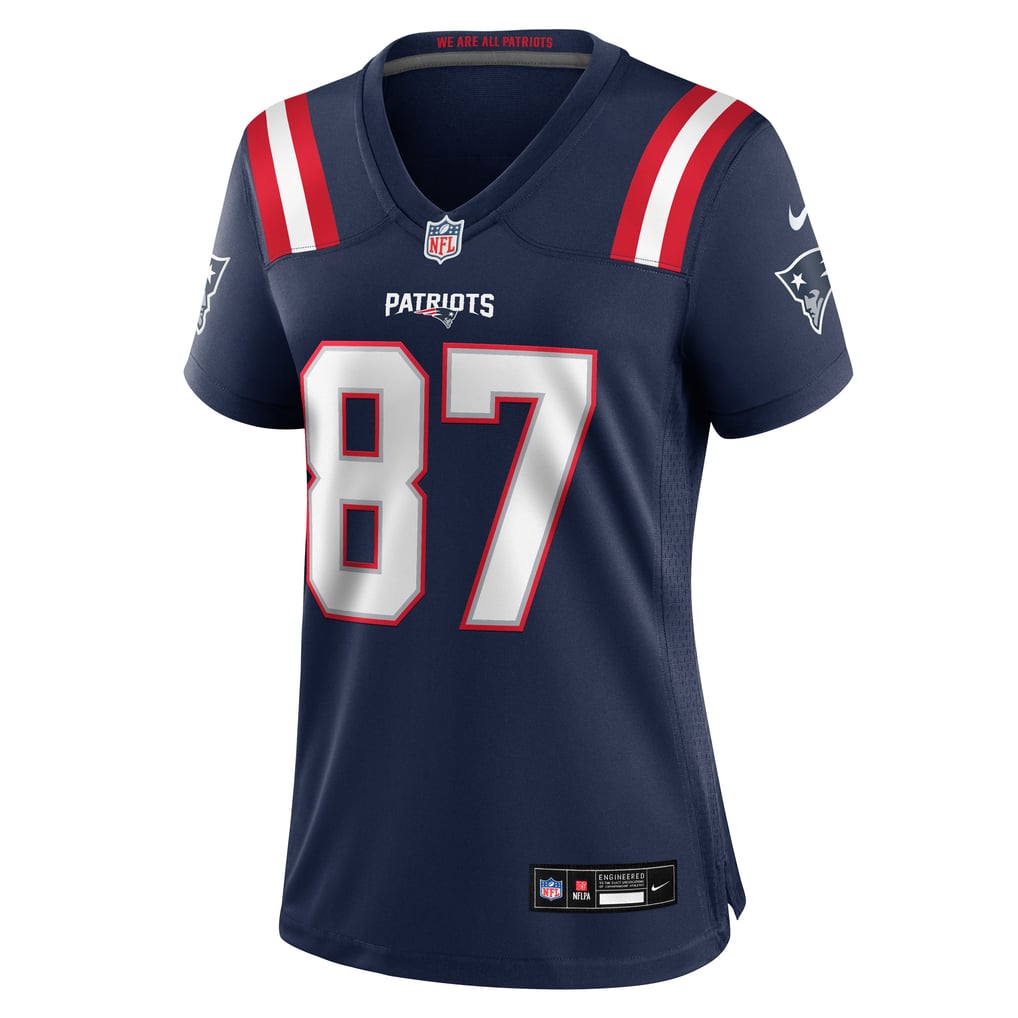 Women's New England Patriots Romeo Doubs Nike Navy Team Game Jersey - Image 7