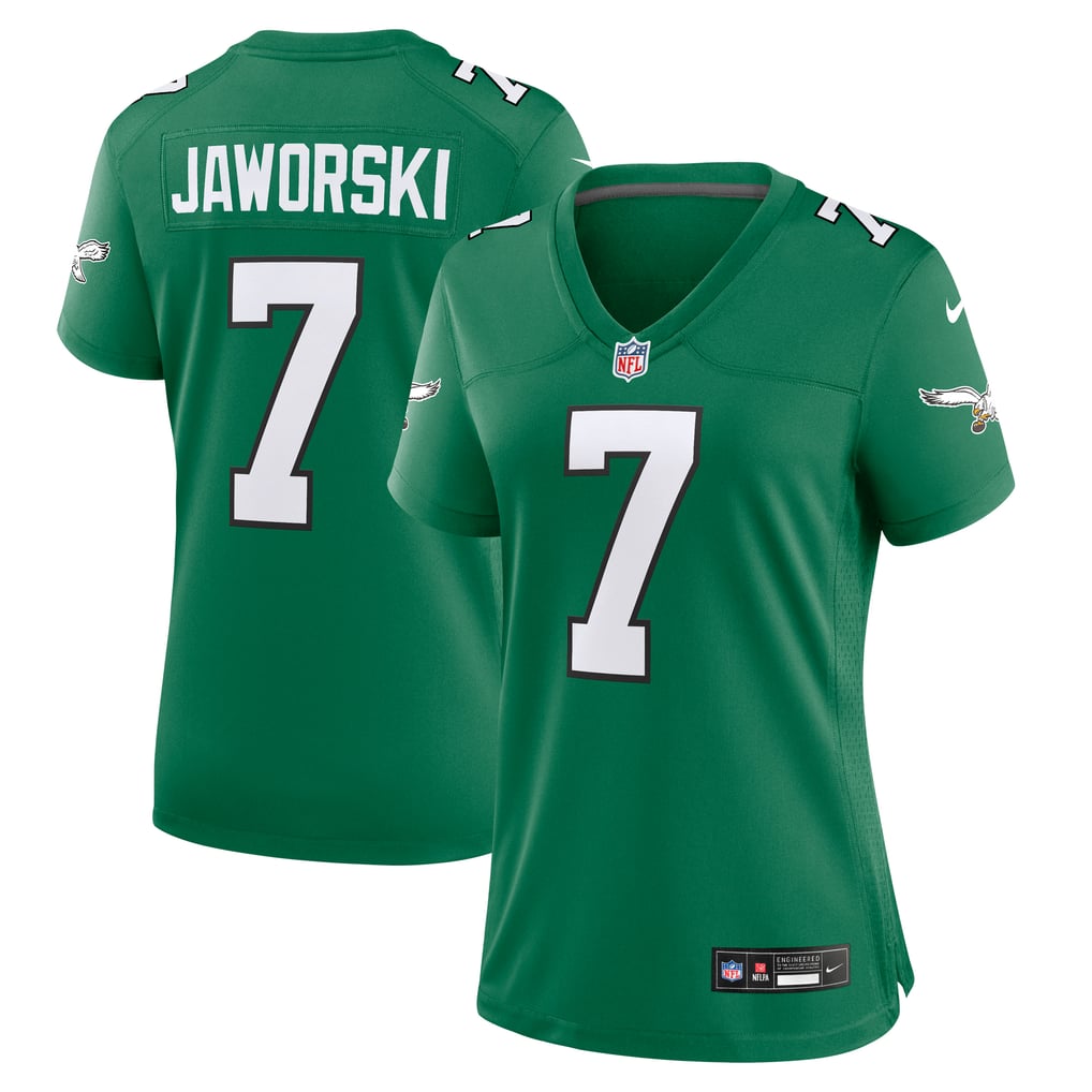 Women's Philadelphia Eagles Ron Jaworski Nike Kelly Green Alternate Game Jersey - Image 2