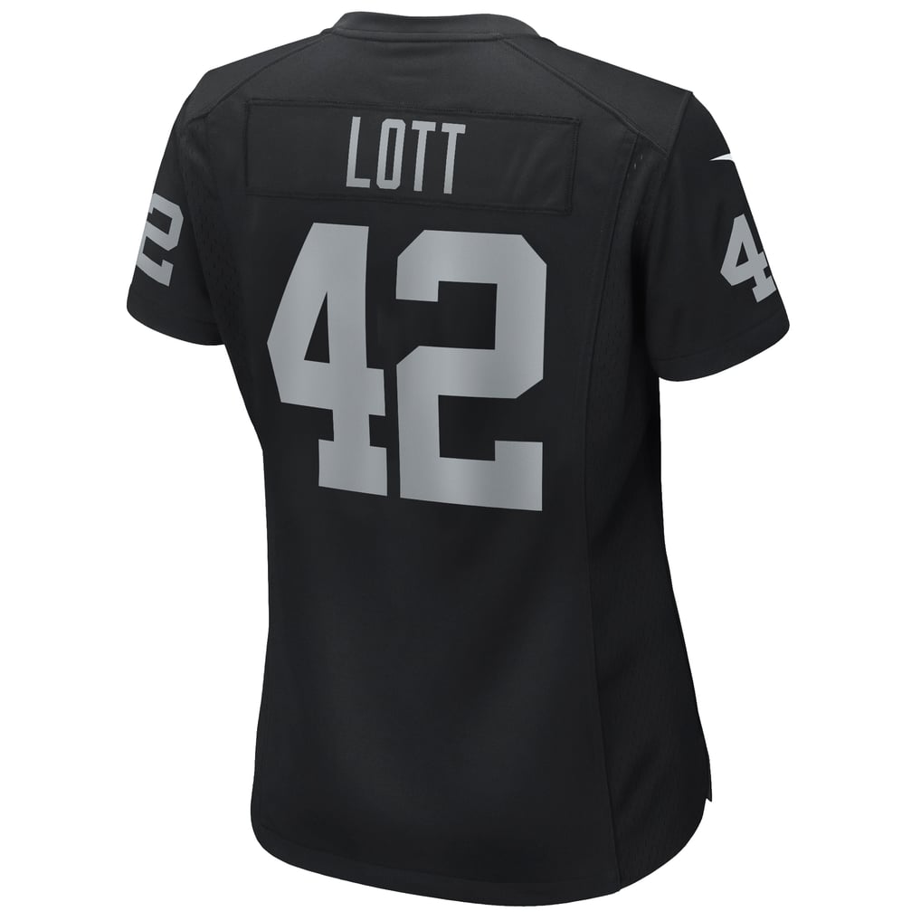 Women's Las Vegas Raiders Ronnie Lott Nike Black Game Retired Player Jersey - Image 4