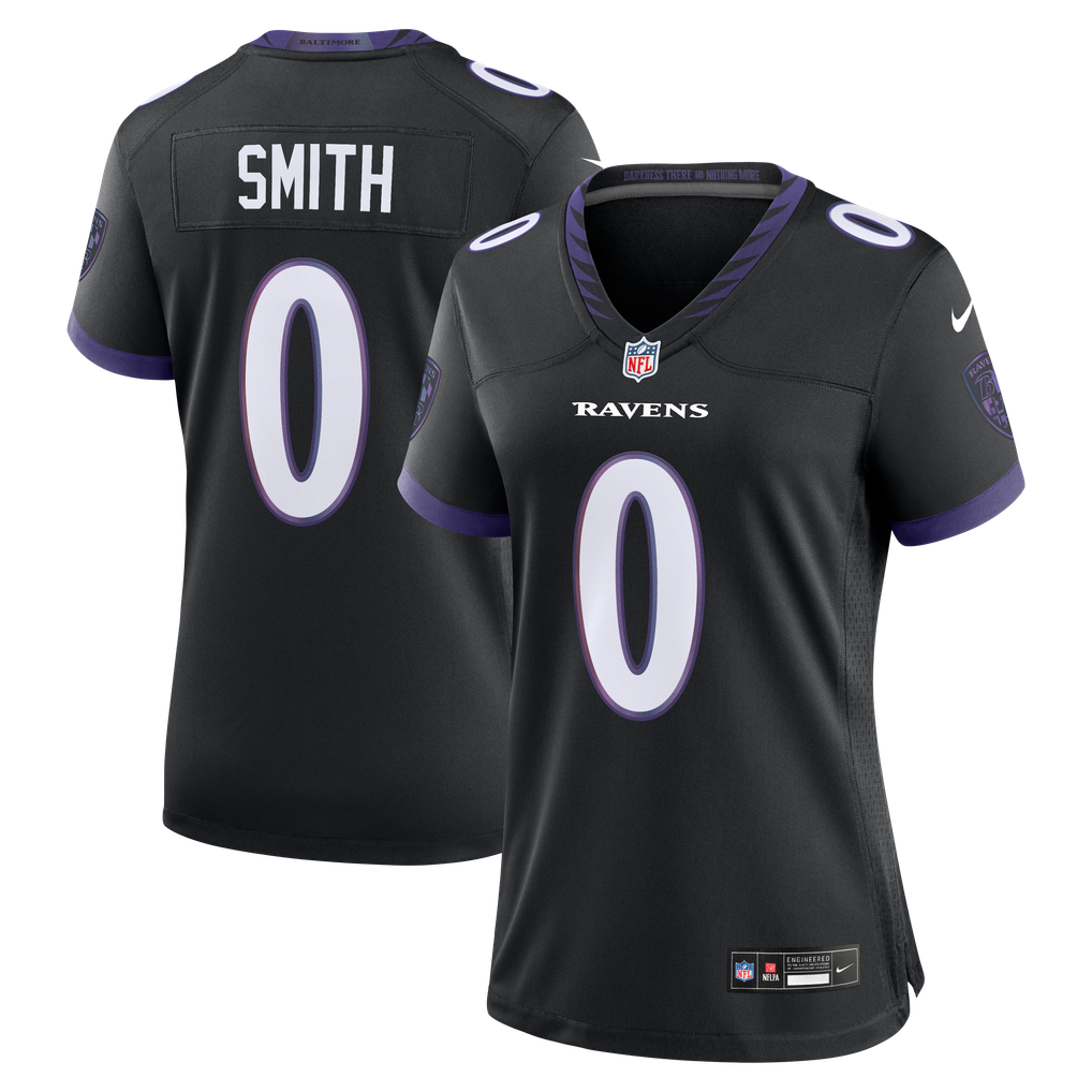 Women's Baltimore Ravens Roquan Smith Nike Black Alternate Game Jersey