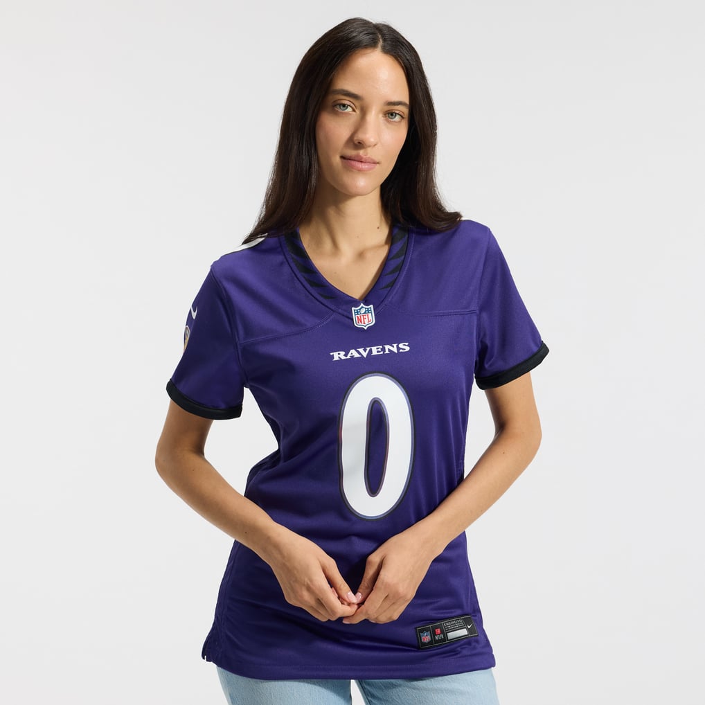 Women's Baltimore Ravens Roquan Smith Nike Purple Team Game Jersey
