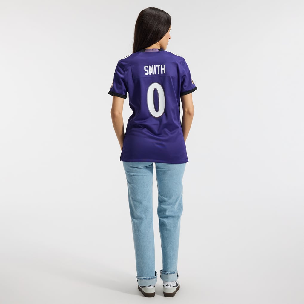 Women's Baltimore Ravens Roquan Smith Nike Purple Team Game Jersey
