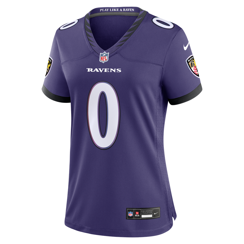 Women's Baltimore Ravens Roquan Smith Nike Purple Team Game Jersey