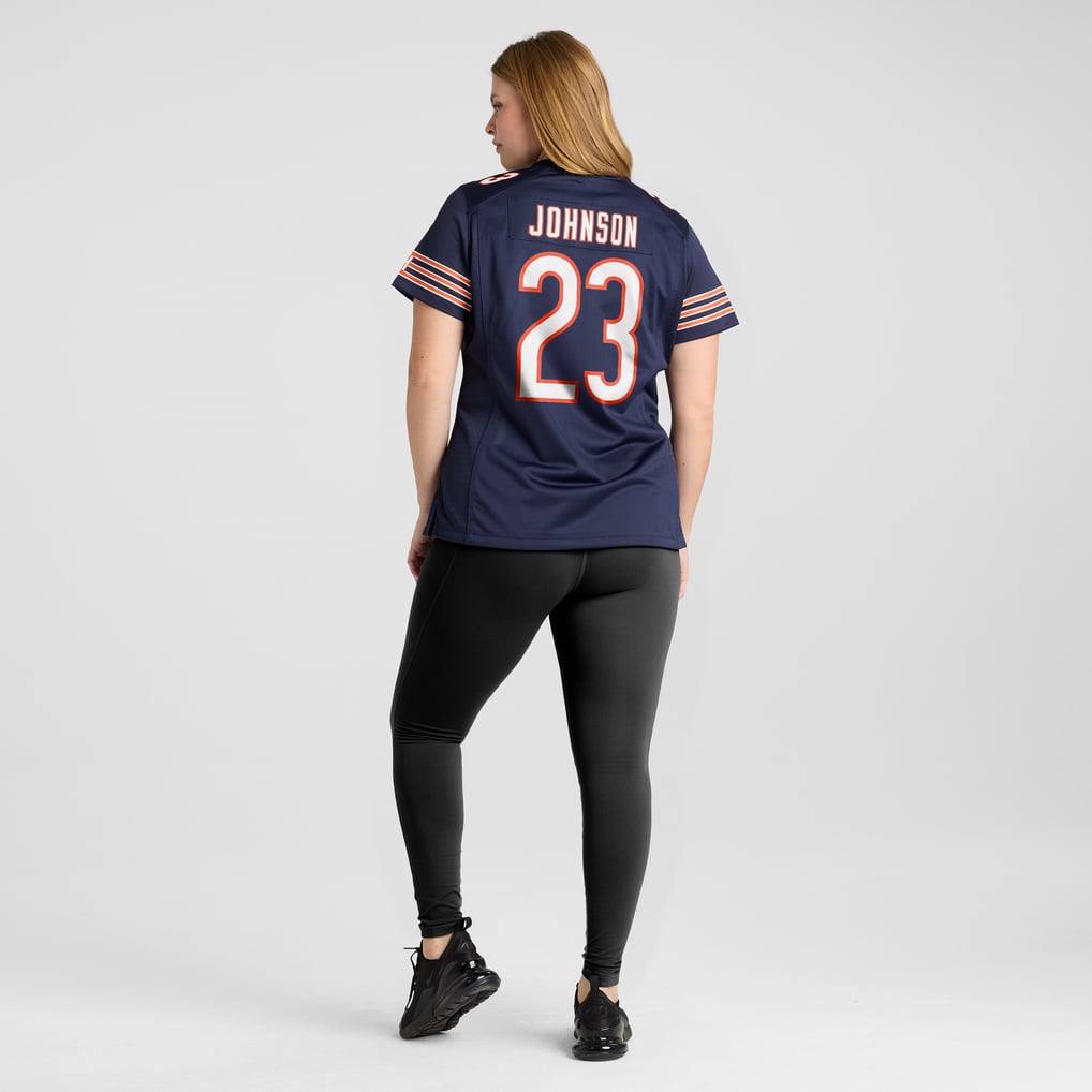 Women's Chicago Bears Roschon Johnson Nike Navy Team Game Jersey - Image 8