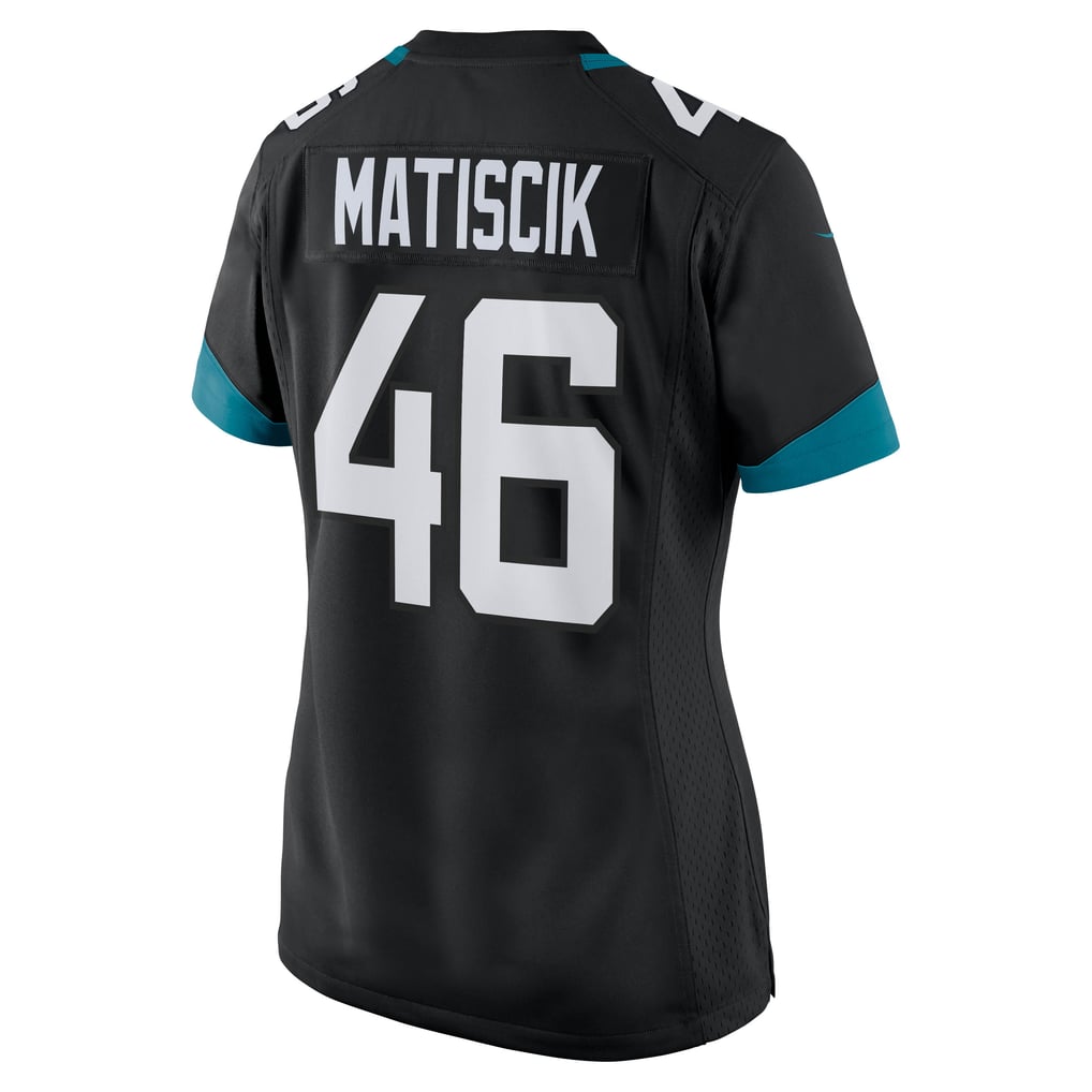 Women's Jacksonville Jaguars Ross Matiscik Nike Black Game Jersey - Image 4