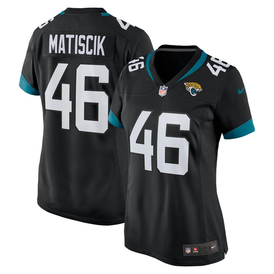Women's Jacksonville Jaguars Ross Matiscik Nike Black Game Jersey - Image 1