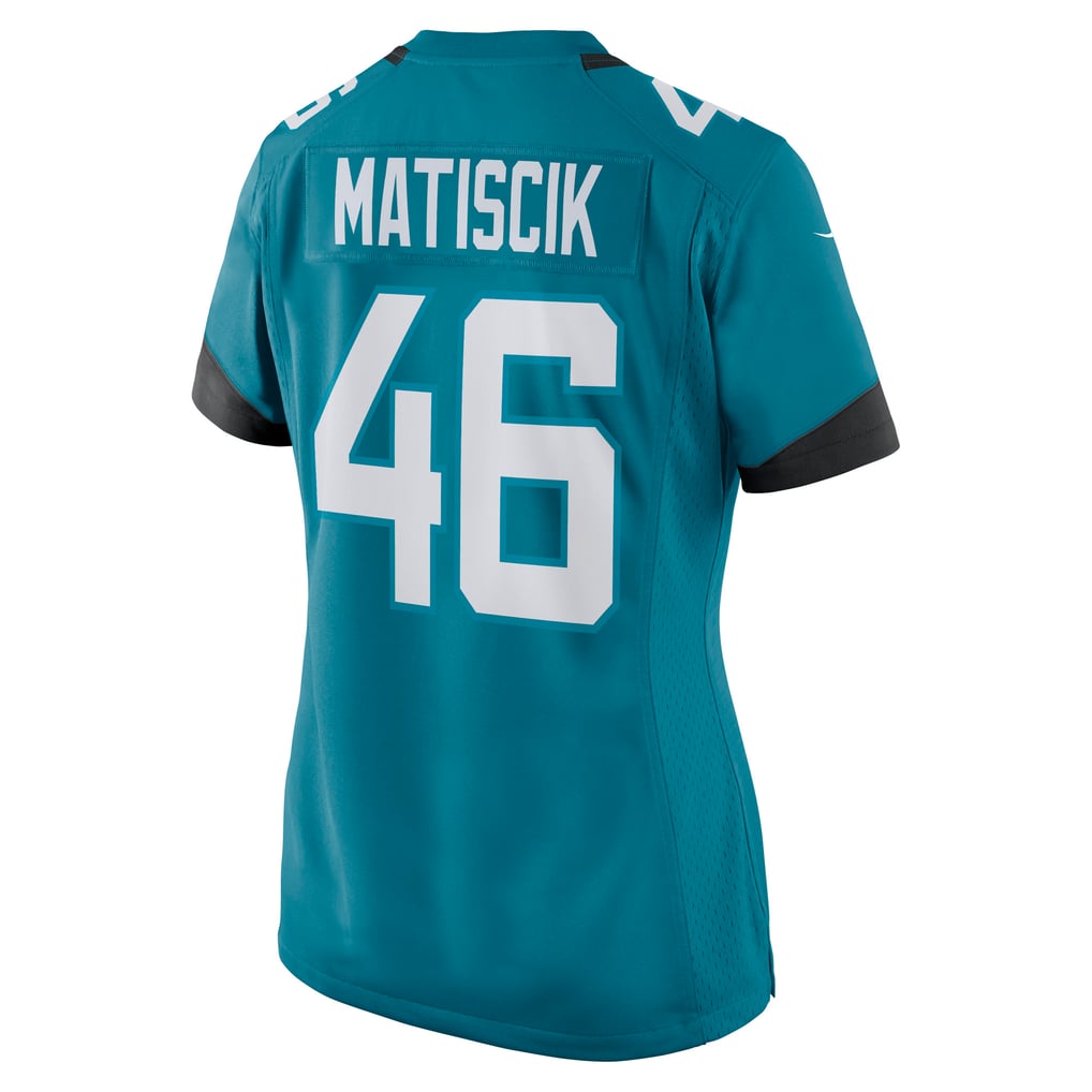 Women's Jacksonville Jaguars Ross Matiscik Nike Teal Nike Game Jersey - Image 4