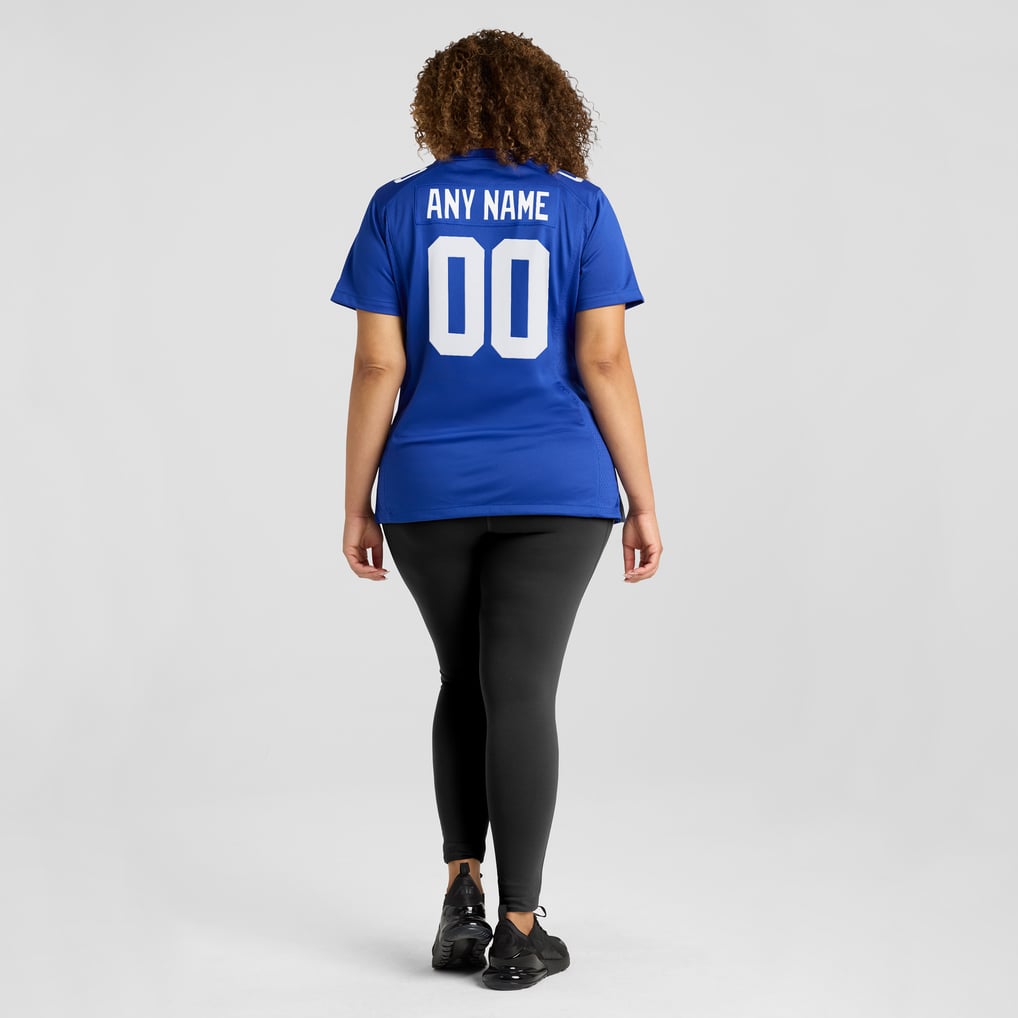 Women's Nike Royal New York Giants Custom Jersey - Image 8