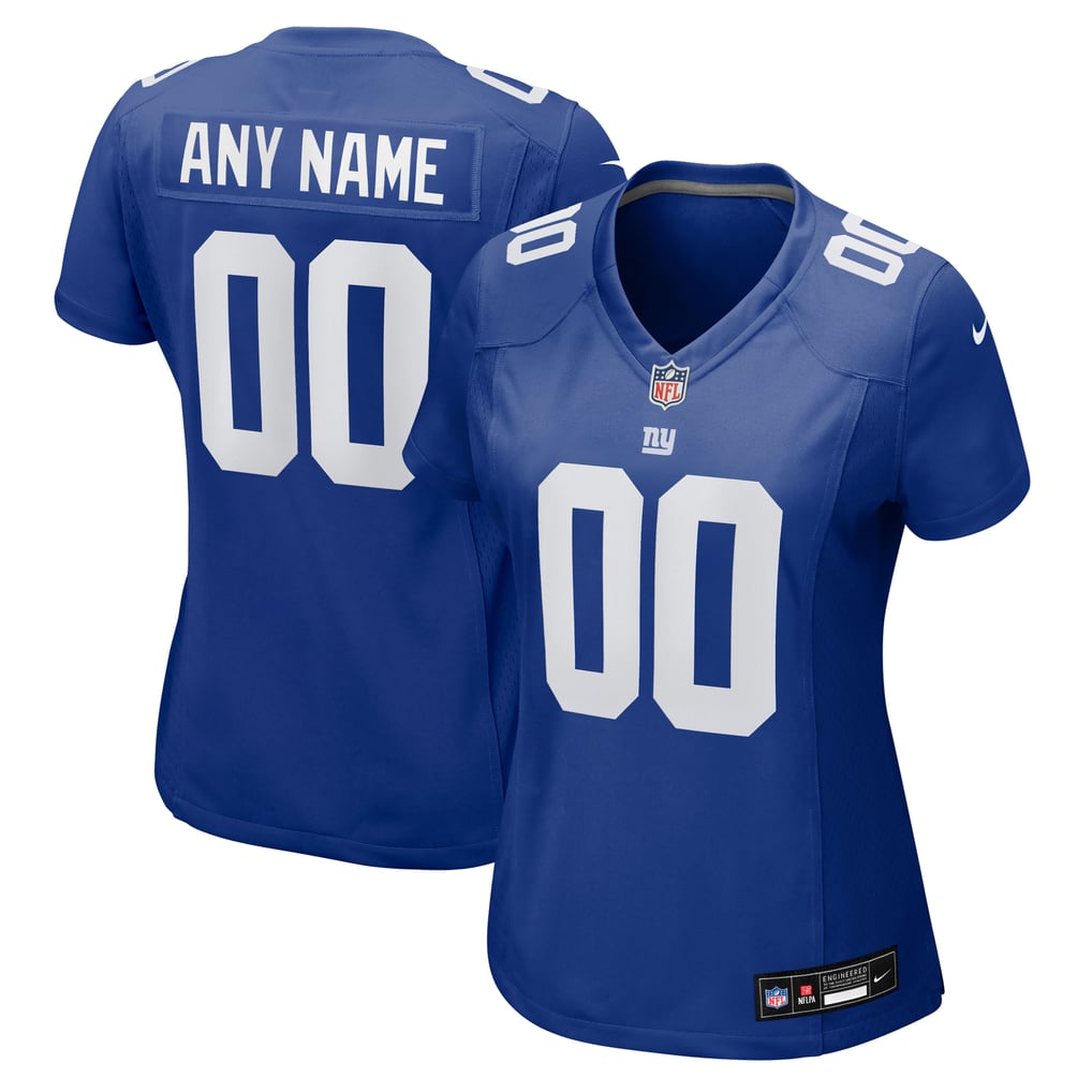 Women's Nike Royal New York Giants Custom Jersey - Image 1