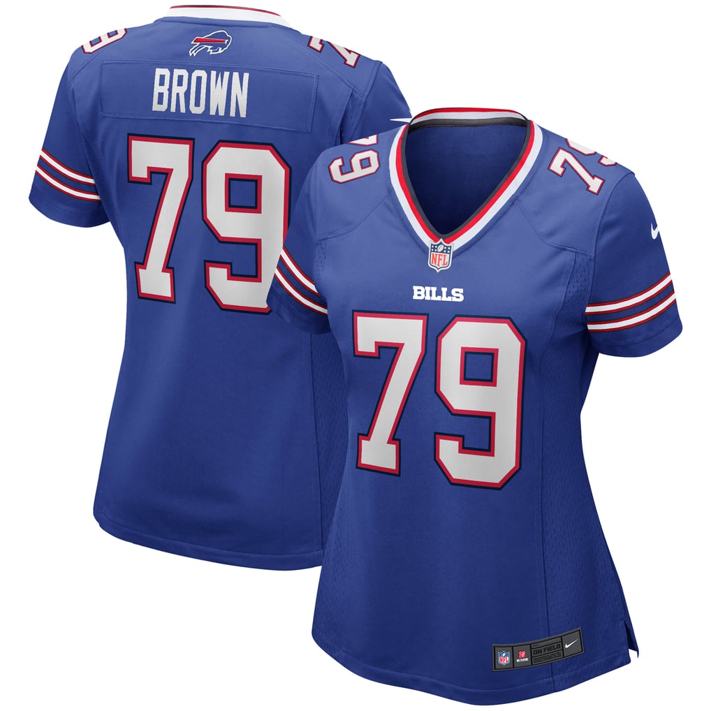 Women's Buffalo Bills Ruben Brown Nike Royal Game Retired Player Jersey - Image 1