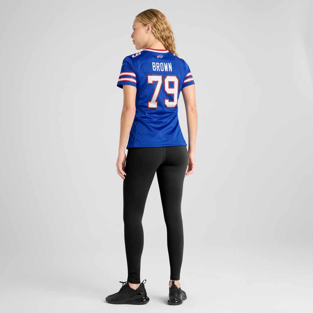 Women's Buffalo Bills Ruben Brown Nike Royal Game Retired Player Jersey - Image 6