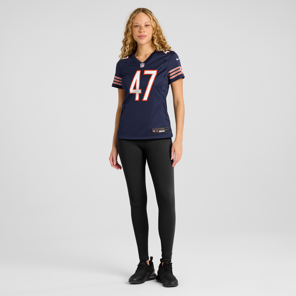 Women's Chicago Bears Ruben Hyppolite II Nike Navy Team Game Jersey - Image 3