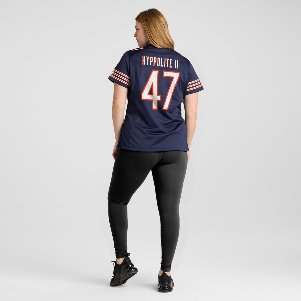 Women's Chicago Bears Ruben Hyppolite II Nike Navy Team Game Jersey - Image 6