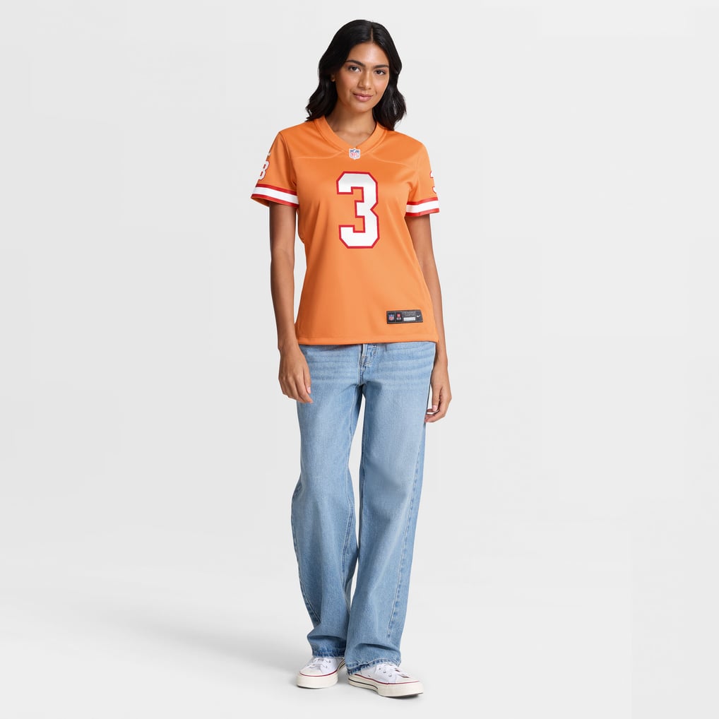 Women's Tampa Bay Buccaneers Rueben Bain Jr. Nike Creamsicle Alternate Game Jersey - Image 3