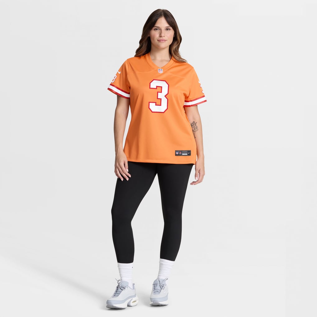 Women's Tampa Bay Buccaneers Rueben Bain Jr. Nike Creamsicle Alternate Game Jersey - Image 5